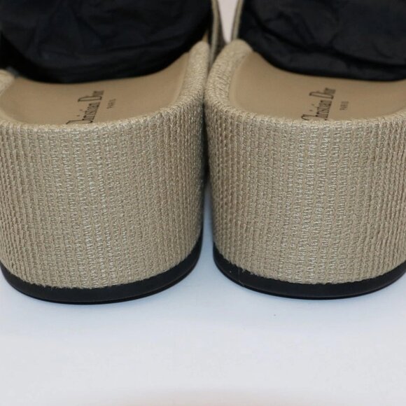 Christian Dior D-way Wedge Slides Platform Oblique Sandals Sz 42 US 12 - Picture 6 of 13